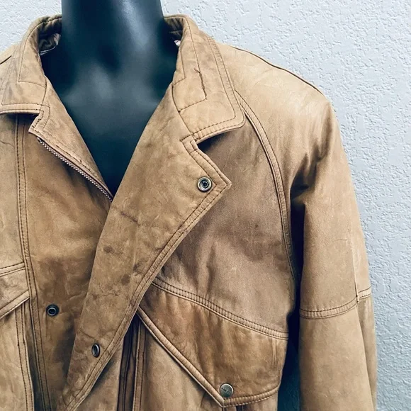 Vintage Adler Type 7999 Military Distressed Jacket w/ Awesome US Map Lining - L
